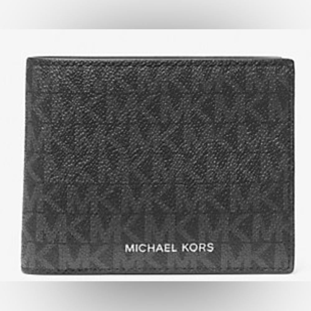Michael Kors Black Monogram Card Holder